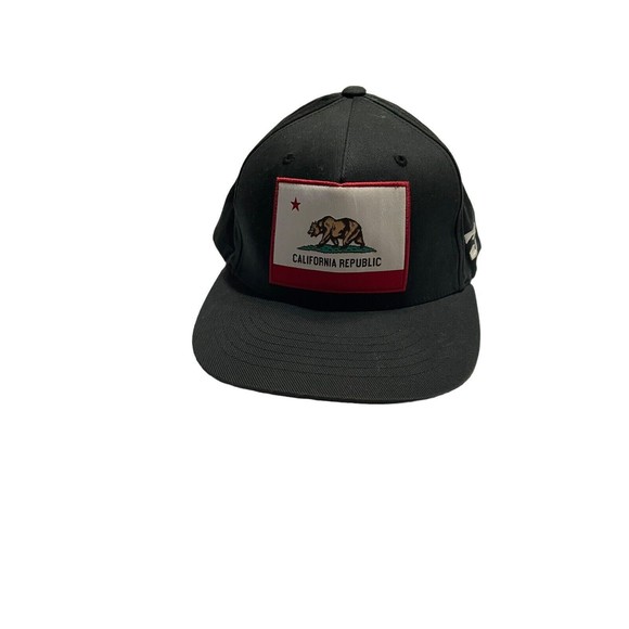 BILLABONG Hat Cap‎ Native California Republic Black Flex Fit Surf Gear - Picture 5 of 9